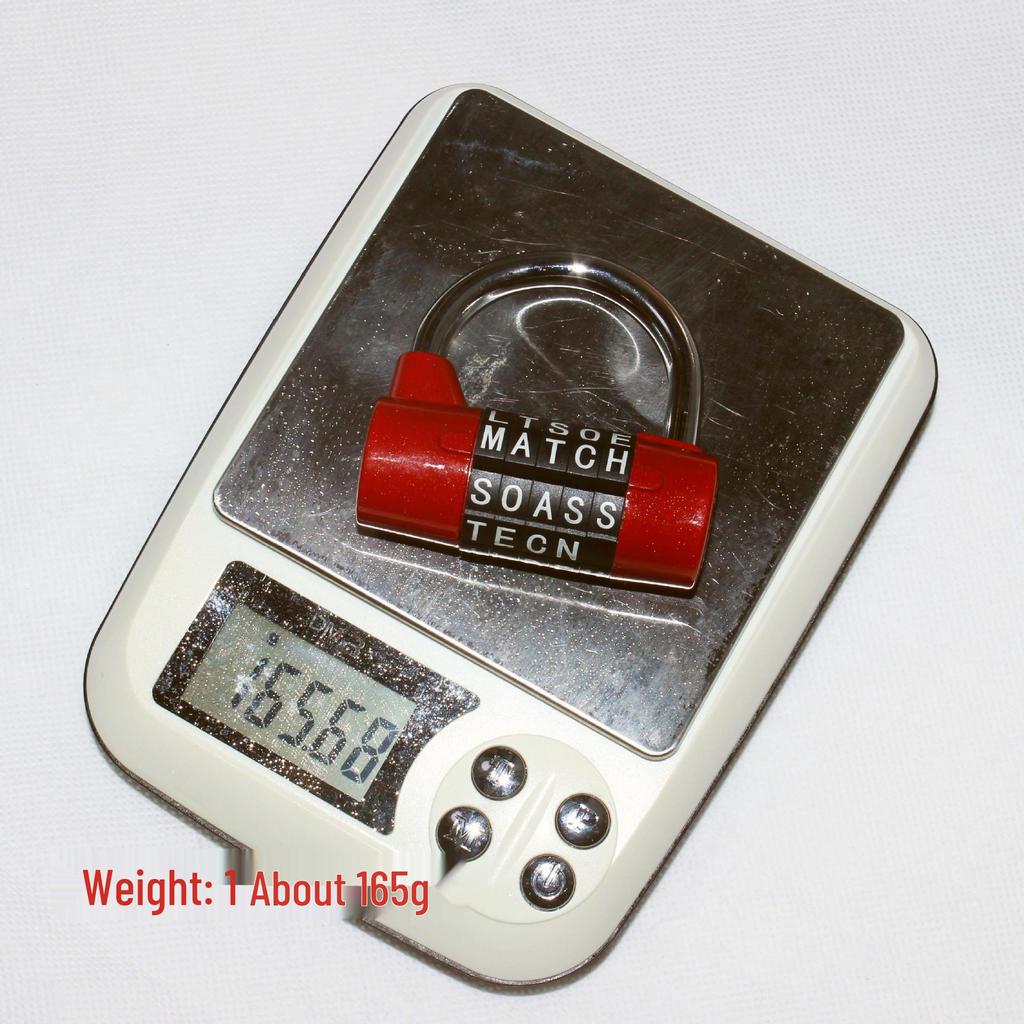 5-Digit Large Letter Combination Lock for Gym Lockers & Escape Rooms