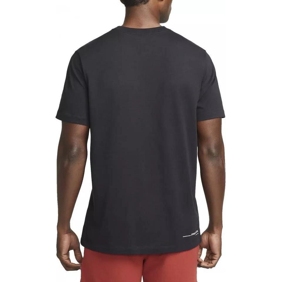 Nike Alphabet Print Logo Crew Neck T-Shirt Men Tops Black DM6255-010