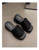 Home indoor non-slip and deodorant cool slippers women's summer wear 2025 new seaside beach shoes heightening sandals women