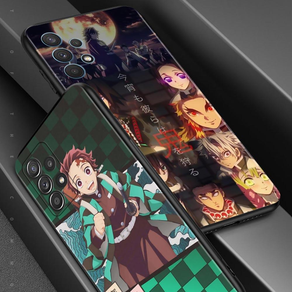Husa Anime Demon Slayer Kimetsu pentru Samsung Galaxy A51 A71 A01 A11 A21 A21s A31 A41 A72 A52 A42 A32 A22 A12 A02 A02s F42 Shell