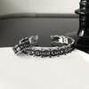 Niche Design Dark Personality Lucky Goodlucky Bracelet Retro Enamel Cold Wind Opening Bracelet