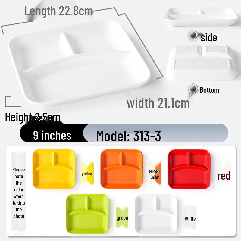 Divided Melamine Serving Tray