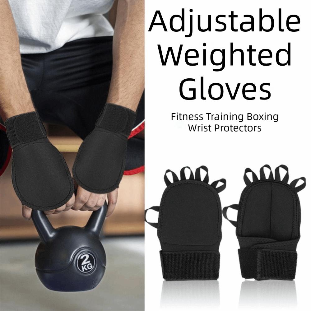 1Pair Dirt-resistant Weighted Gloves Freely Adjustable Boxing Wrist Guards  Motor Skills Training