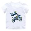 Funny Motorcycle Motocross Rider Cool Kids TShirt Baby Boys Casual Funny T Shirt Children Streetwear GirlsBoys Clothes 315y