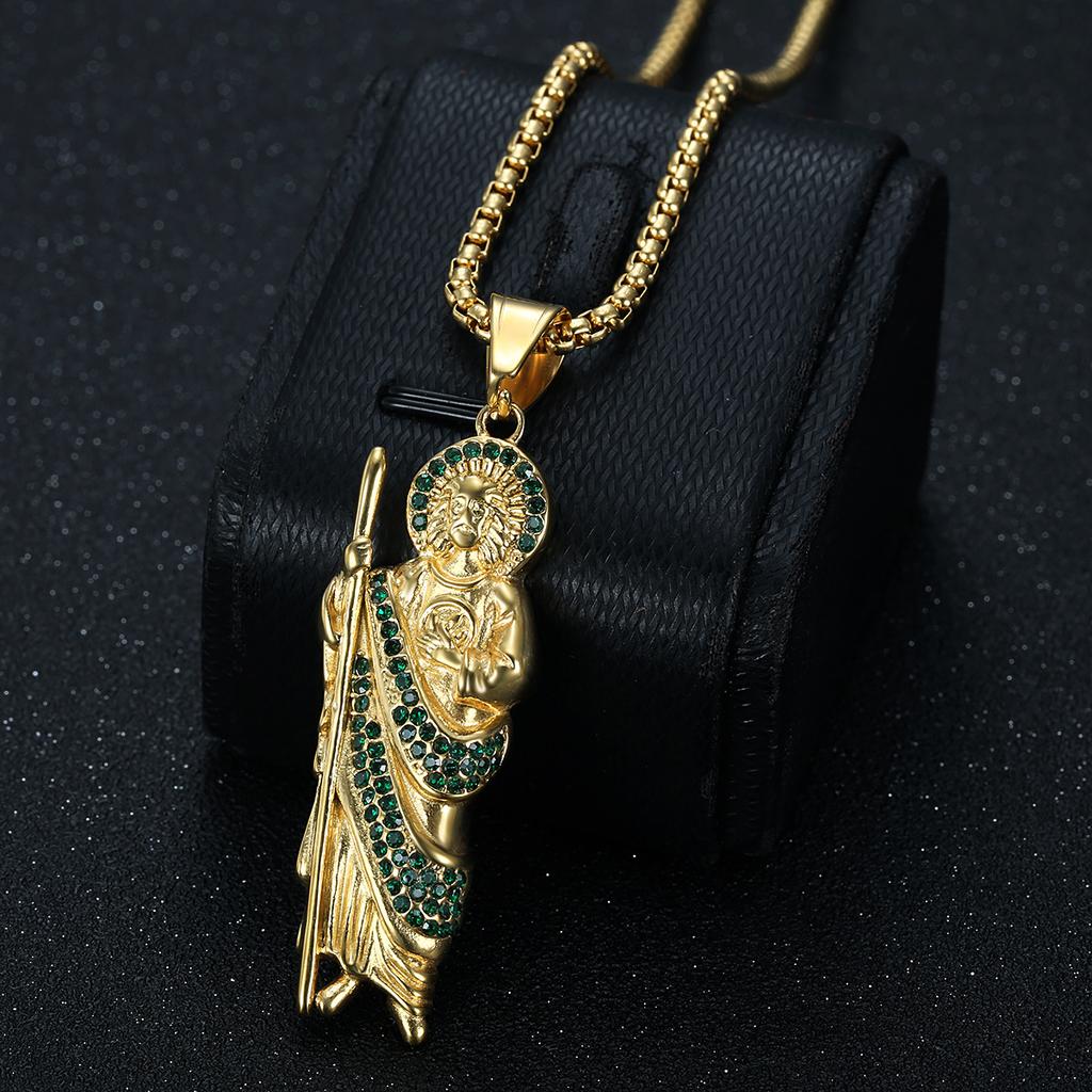 Jewelry Fashion Trend Inlaid Zircon Men's Exquisite Jewelry Necklace Accessories 2026