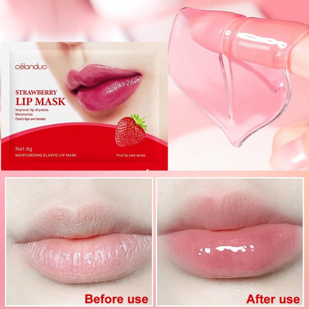 1/3/5/10PCS Strawberry Lip Mask, Moisturizing And Hydrating, Improve Lip Dryness, Moisturize, Dilute