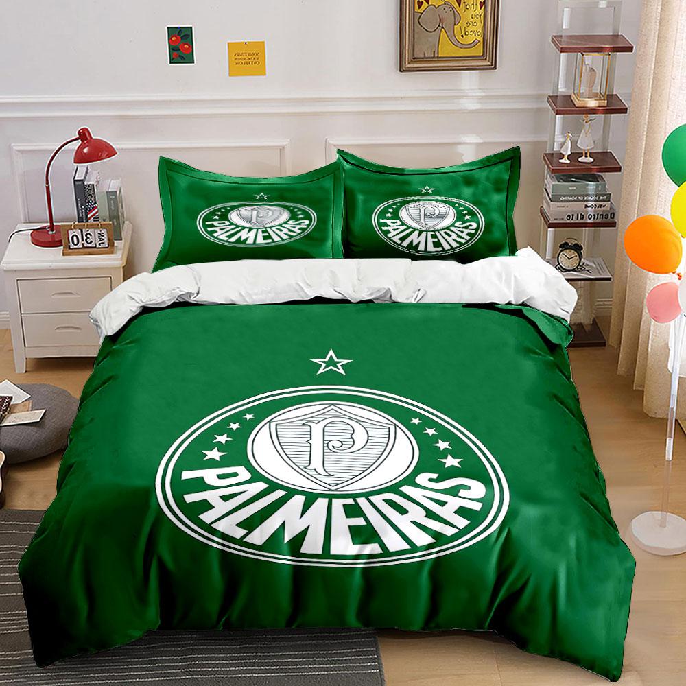 Green Palmeiras Bedding Set Bedding Duvet Cover Set Duvet Cover Pillowcases (1 * Duvet Cover 2 * Pillowcases, without duvet insert)