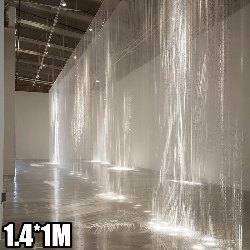 1PC Breathability Home Curtains Flowing Wedding Decoration Flowing Gauze Curtain Dreamy Atmosphere Sparkling Stage Background
