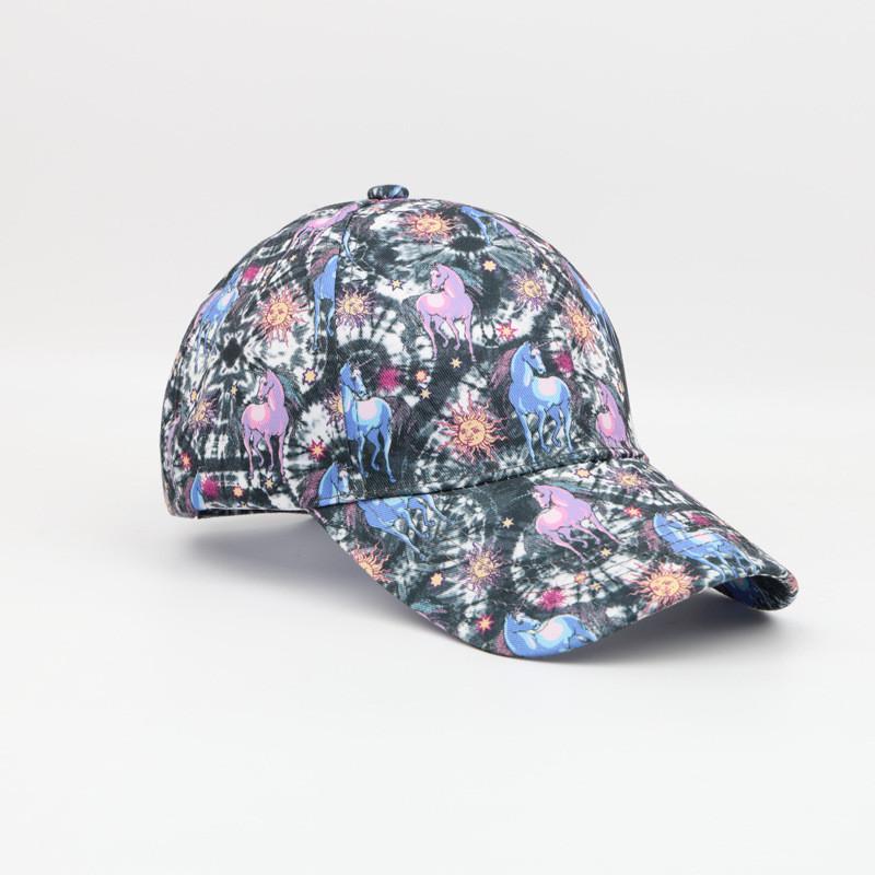 Classic Baseball Cap With Digital Print Sun Hat For Summer Casual Outdoor Wear