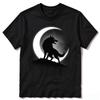 Unisex Gothic Spider Web Graphic T Shirt White Spider With Broken Glass Pattern Short Sleeve Casual Street Tee Cotton Tops
