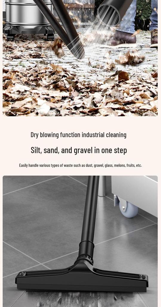 High-Power Industrial Vacuum Cleaner for Floor, Sofa, and Grout Cleaning