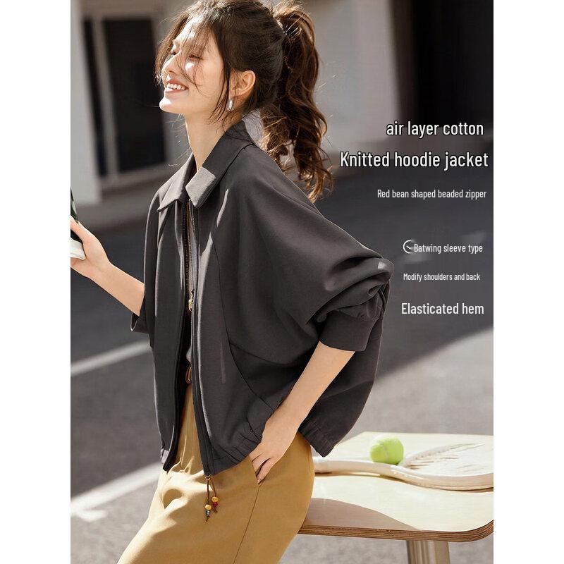 XWI Women s Air Layer Knit Batwing Sleeve Cardigan M