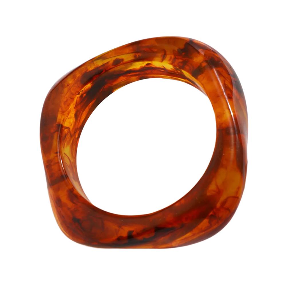 Adjustable Fashion Wrist Accessory Distinctive Acrylic Bracelet Accessory with Retro Designs for Style Aficionados