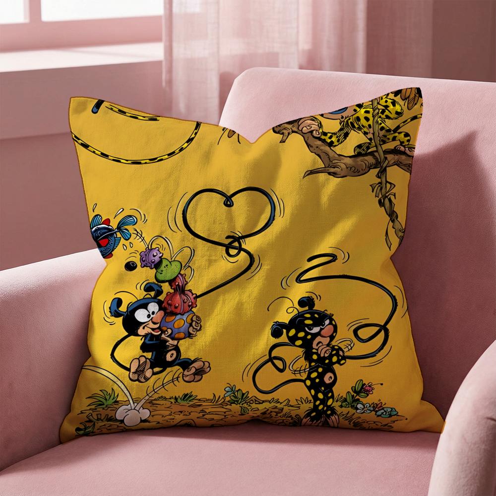 M-Marsupilami CARTOON Kissenbezug Mehrzweck-Kissenbezug für Zuhause & Auto - Wendbar, Weich & Langlebig für den täglichen Gebrauch