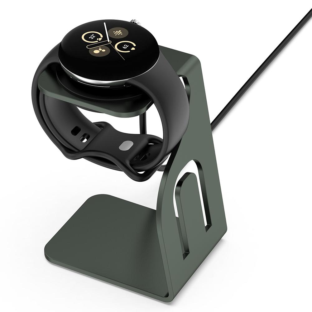 Charger Stand Metal Dock Anti-Slip Charger Holder Charger Dock Stand Bracket Holder for Google Pixel Watch 2/Fitbit Ace LTE