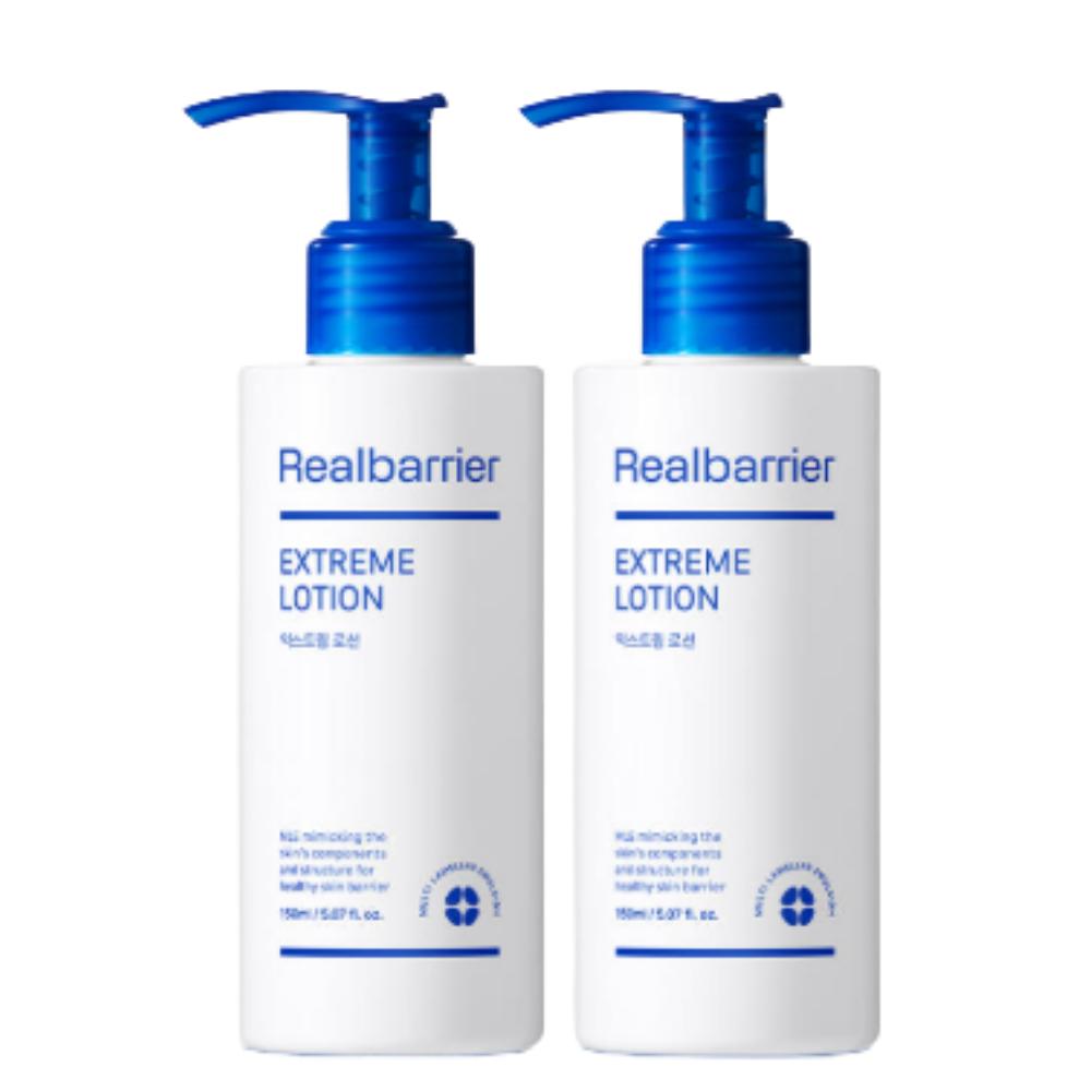 Real Barrier Extreme Lotion 150ml Duo Set (2PCS) - Daily Skin Barrier Strengthening & Non-Greasy Deep Hydration