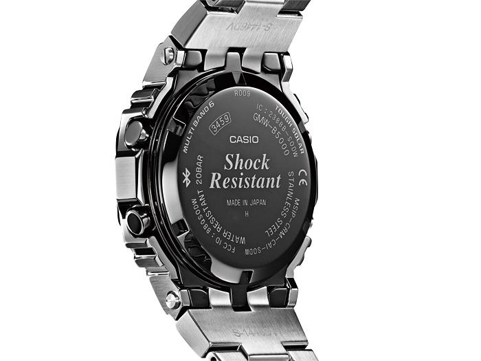 Casio Men's Stainless Steel 200M Water Resistant Shock Resistant Quartz Watch GMW-B5000D-1