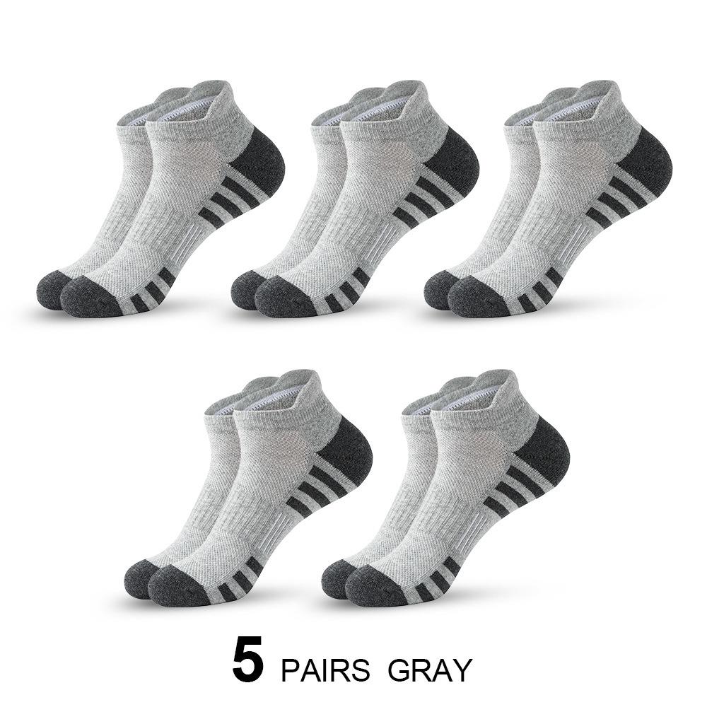 Men's Professional Sports Socks - Breathable, Thickened, Low-Cut for Hiking, Running & Basketball