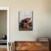 Highland Cow In The Tub  Canvas Print Paintings Canvas Poster and Prints Wall Art Pictures for Hall Living Room Home Decor Mural