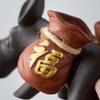 Purple Sand Tea Pet Donkey Decoration Household Tea Play Ornament Handmade Fortunate Flower Office Creative Decoration Crafts