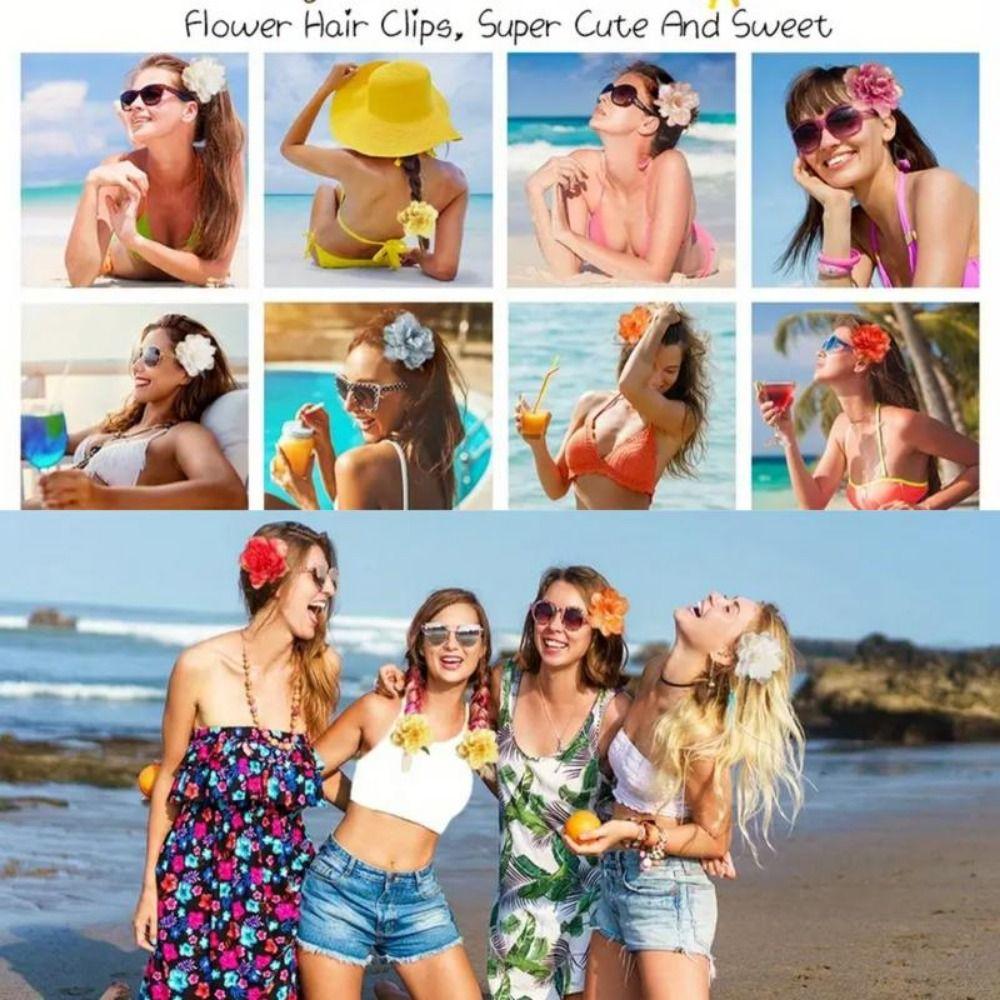 Simulation Flower Hair Clip 14cm Girl Hairpins Fashion Brooch Pin  Wedding Headwear