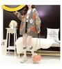 Women's Floral Knit Cardigan - Hong Kong Style, Loose Fit, Autumn/Winter 2025