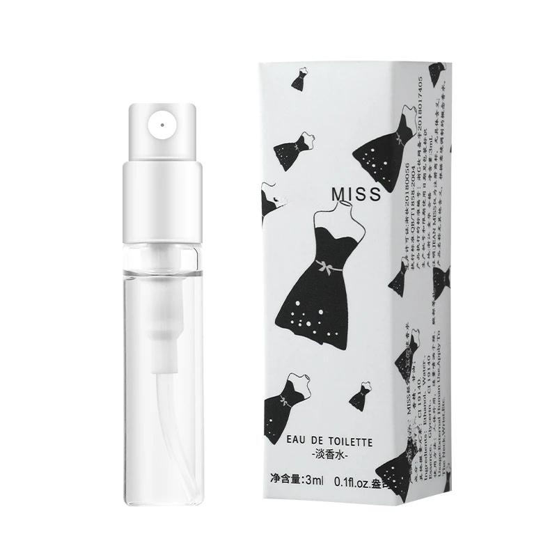 3ml Pheromone Perfume Eau De Toilette for Women Men Atomizer Art Printed Packaging Lady Sample Long Lasting Perfume