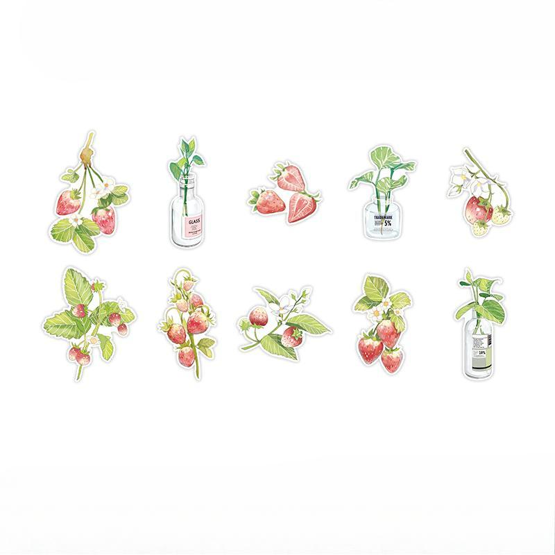 

10 шт. INS Цветочные наклейки Эстетические декоративные наклейки для записей Альбом для скрапбукинга Материалы для коллажей Товары для творчества