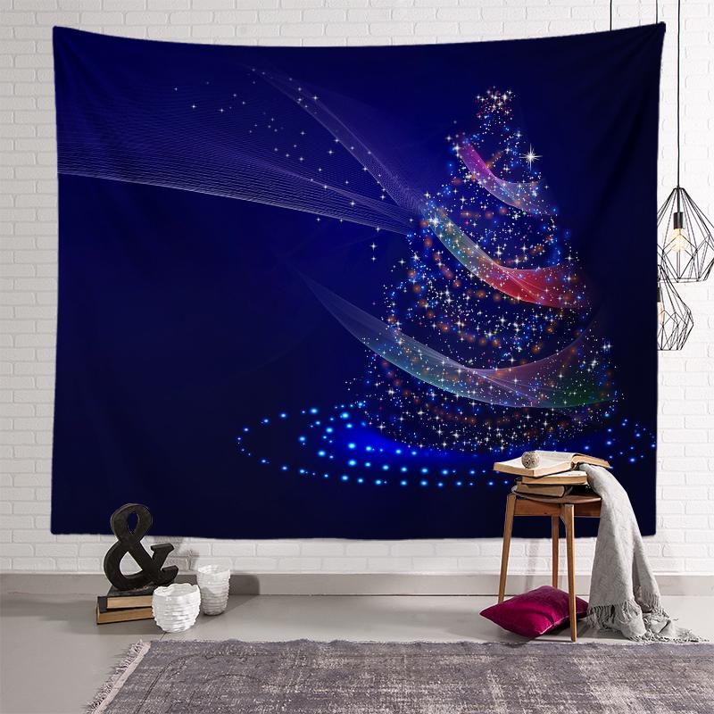 Christmas Tree Decoration Printed Pattern Tapestry Home Living Room Bedroom Wall Background Cloth Tapestry