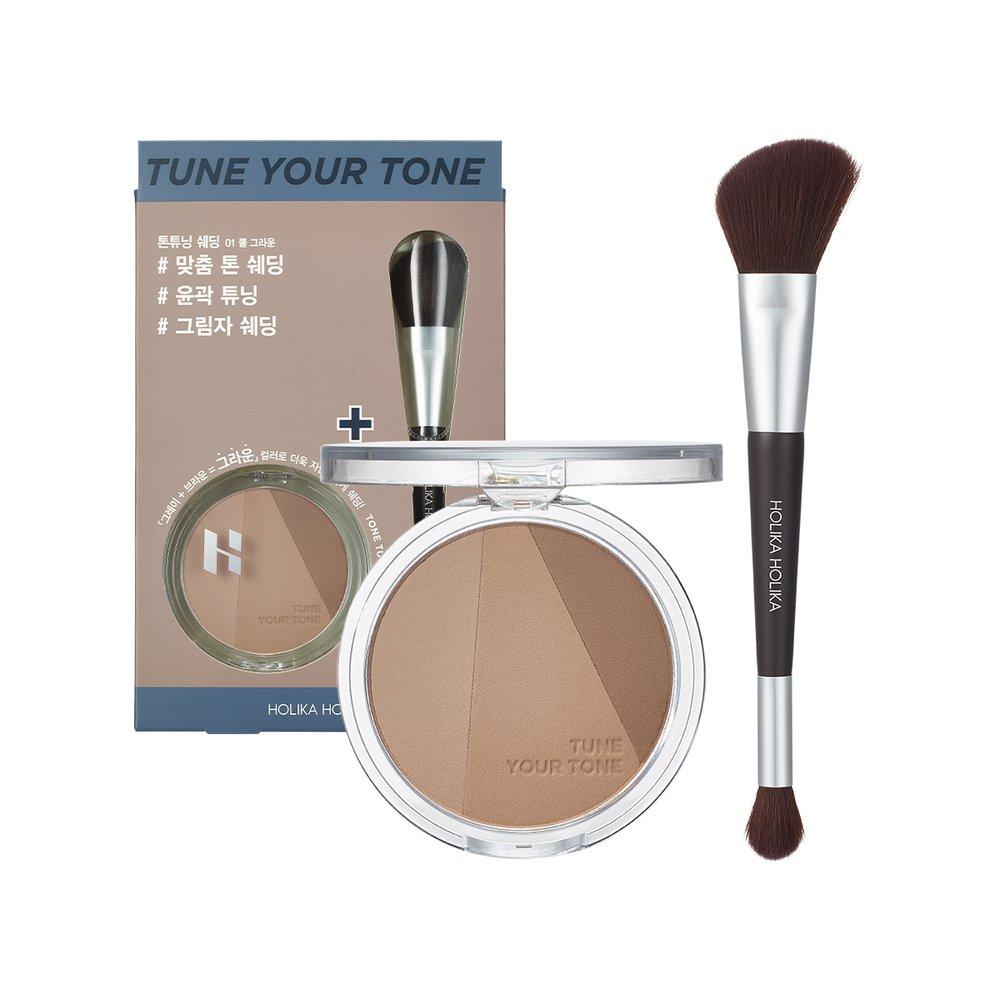 

[HOLIKA HOLIKA] Tone Tuning Shading Brush Planning Set 01 Cool Ground 9.5g