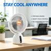 Mini ventilador de escritorio portátil recargable con control por voz inteligente para hogar oficina