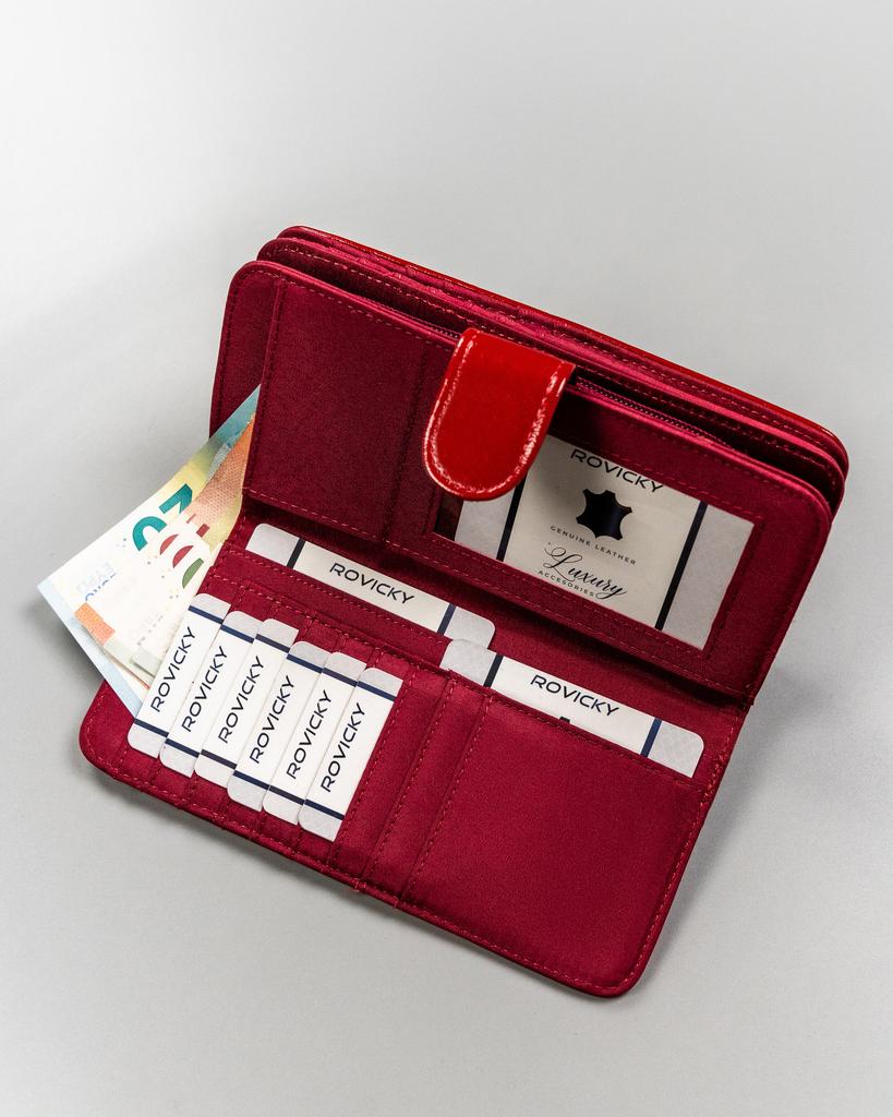 Women's PU wallet N113-APU-BL-3080 Y.Red