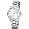 Guess Silberne Edelstahl-Quarzuhr mit Kalender - GW0308L1