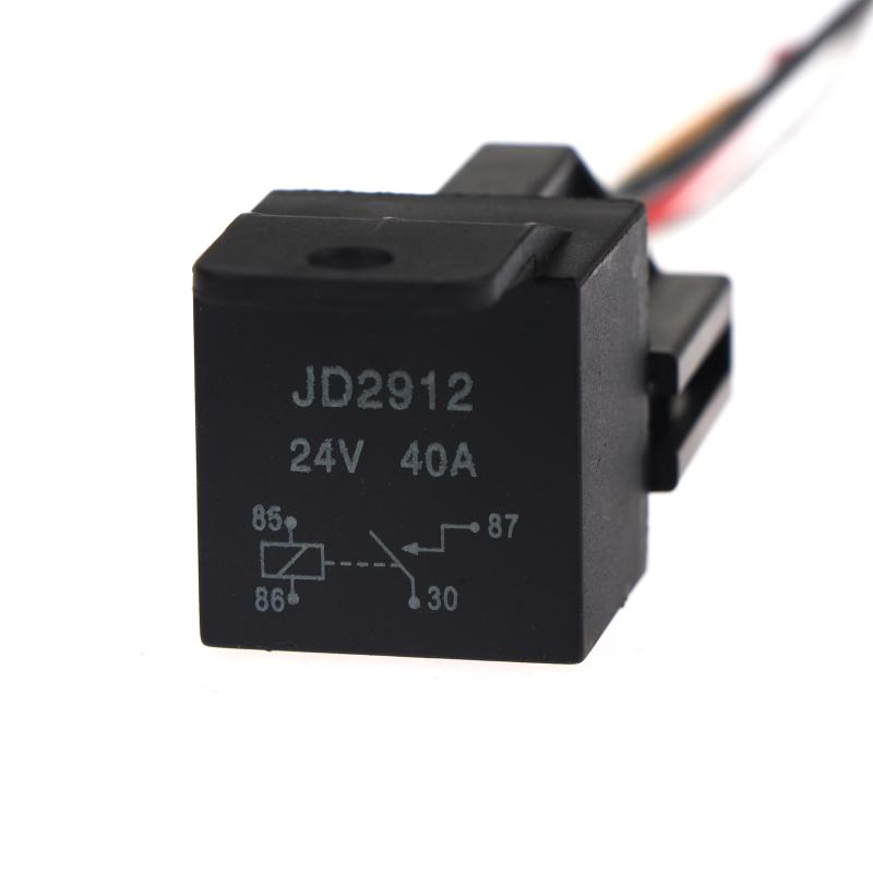 Universal 40A 12V-72V Automotive Relay 4/5Pin with Interlocking Socket for RV Truck Van Motorcycle Use