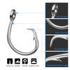 5Pcs Stainless Steel Circle Hooks Big Game Fishing Hooks Saltwater Tuna Fishing Hooks for Catfish Bass Tuna Rustproof