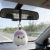 Милий пухнастий круглий пташка Плюшевий брелок Пташка Лялька Підвіска на сумку Декор для рюкзака Автомобільні аксесуари Подарунок