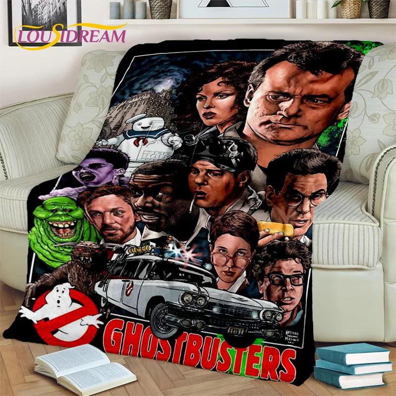 G-Ghostbusters Cartoon-Film-Decke, weiche Flanell-Überwurfdecke für Zuhause, Schlafzimmer, Bett, Sofa, Picknick, Büro, Wandern, Freizeit, Nickerchen, Geschenk