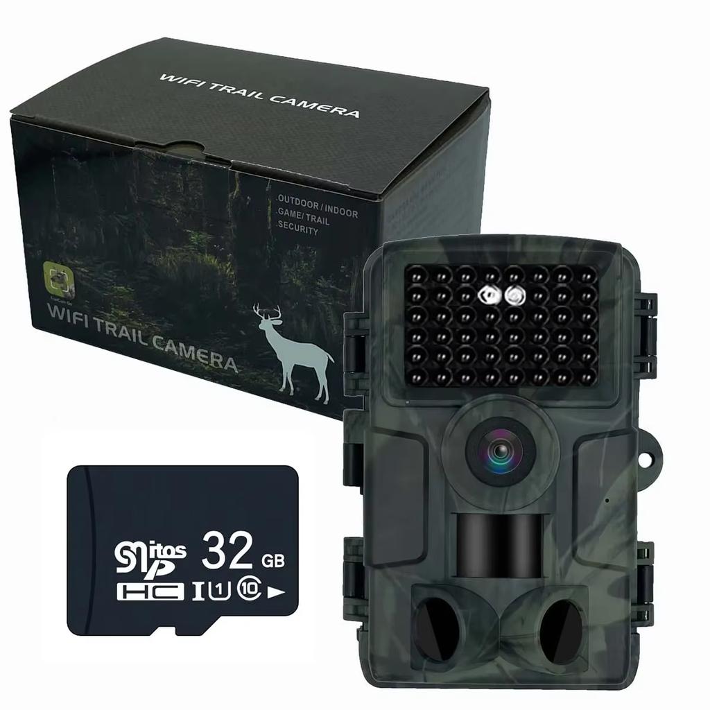 2025 PR4000 Wifi Wildlife Scouting Tracking Camera Bluetooth 1080P 32MP Infrared Night Vision 2.0 Inch LCD Wild Trail Photo for Hunt