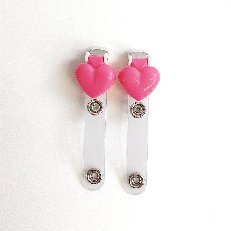 

[Daiso] Motif Band Clip (2 pcs, Heart/Star)