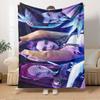 K-POP Anime Girl Group Vier Jahreszeiten Weiche Warme Decke Ganzjahres Dick Gestrickt Polyester Tagesdecke für Bett, Camping, Reisen Perfektes Geschenk