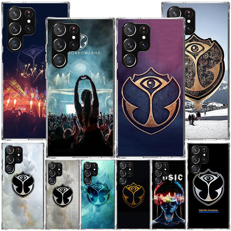 Music Festival Tomorrowlands Phone Case For Samsung Galaxy S24 S25 Edge S26 Ultra S23 S22 S21 Plus S20 FE + Personalized Print C