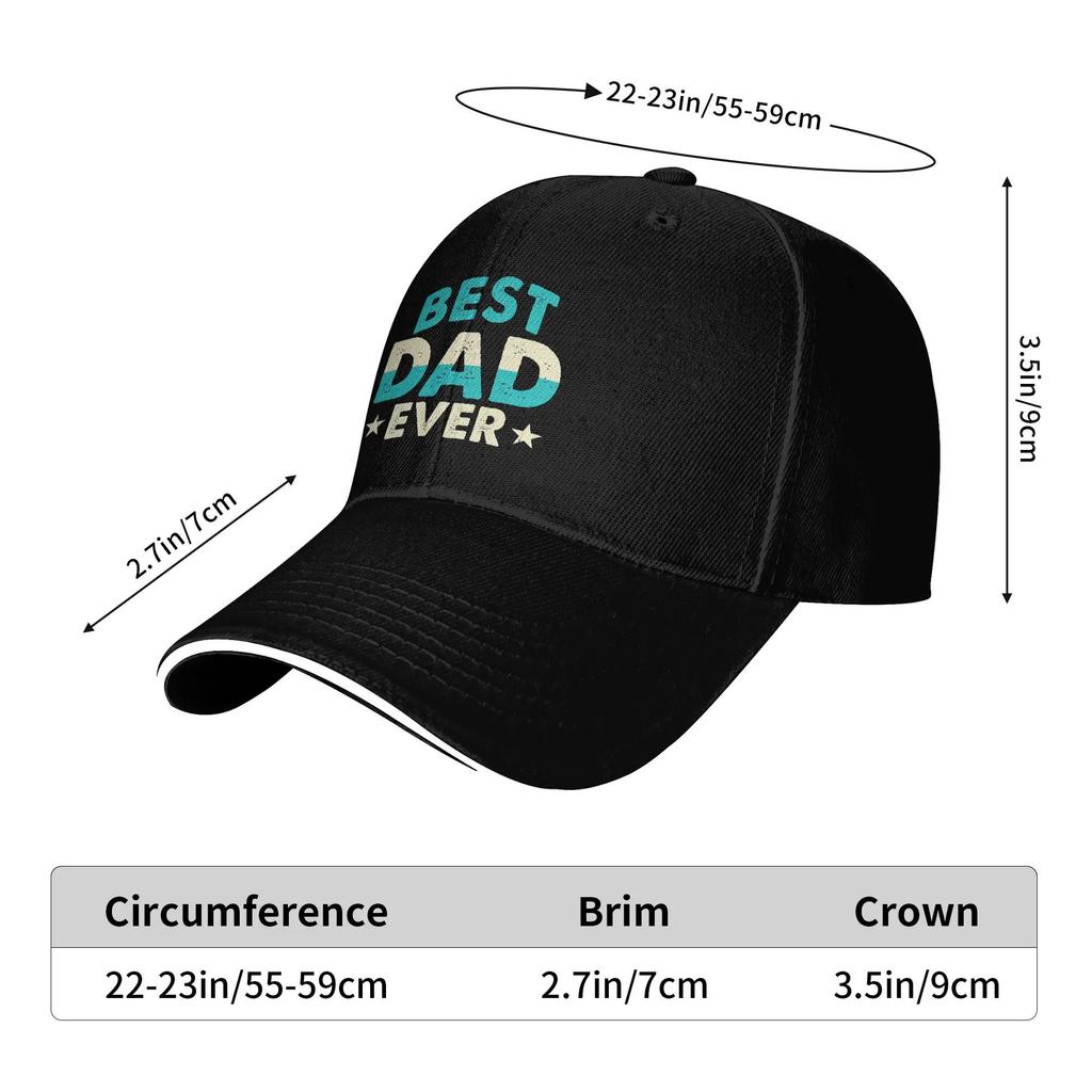Mens Designer Best Dad Ever Hiking Baseball Caps Boy  Printing Trucker Cap Womens Pool Party Sunscreen Hats