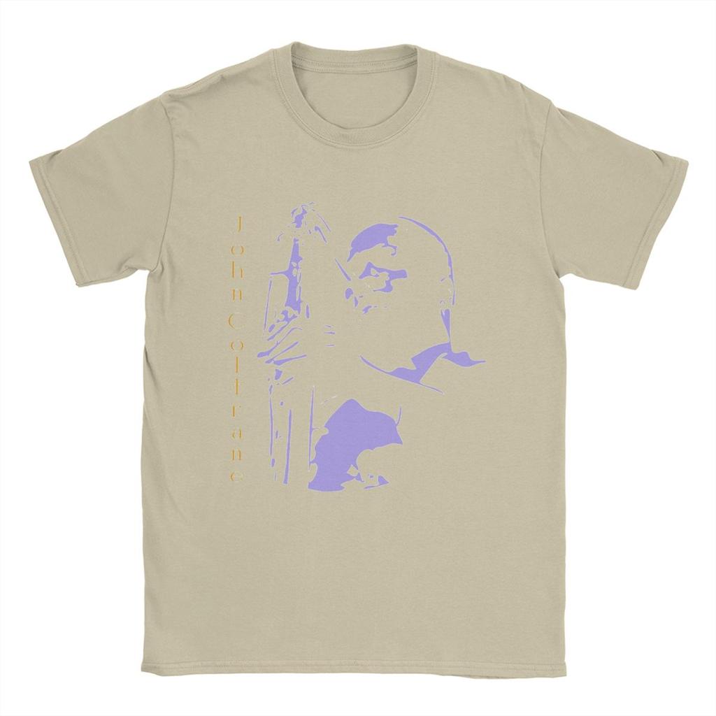 Lässiges John Coltrane T-Shirt für Herren Rundhals Reine Baumwolle T-Shirts Kurzarm-Tees Geburtstagsgeschenk Kleidung