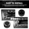 2PCS Car Radio Knobs Replacement OEM#22912547,Anti-Slip Volume Knob Compatible with Cadillac Escalade Buick Enclave Chevy GMC,Rear Audio Volume