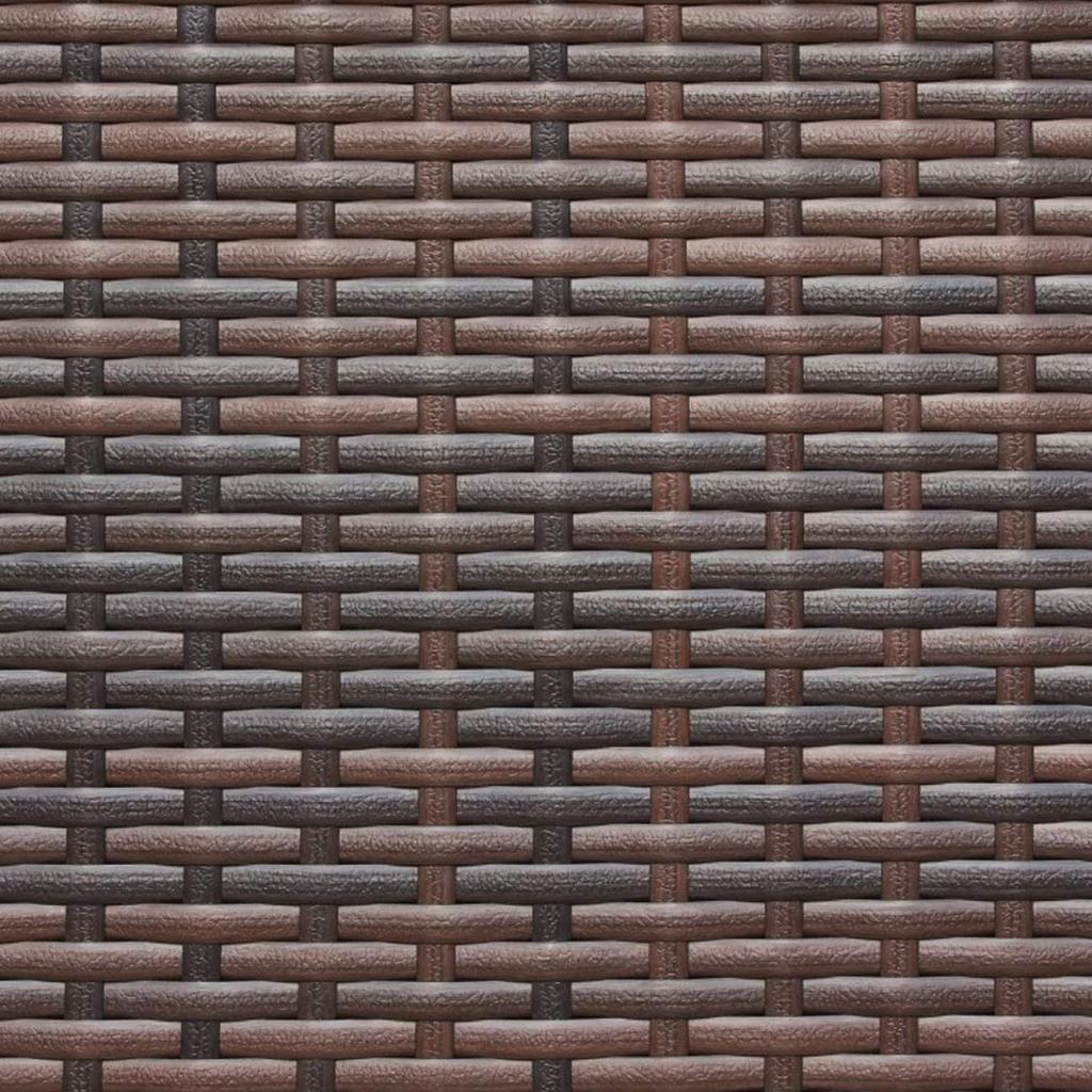 Wicker Repair Kit Flat Smooth Synthetic Rattan Supplies Brown Gradient for Patio Furniture Sofa Garden Basket Weaving
