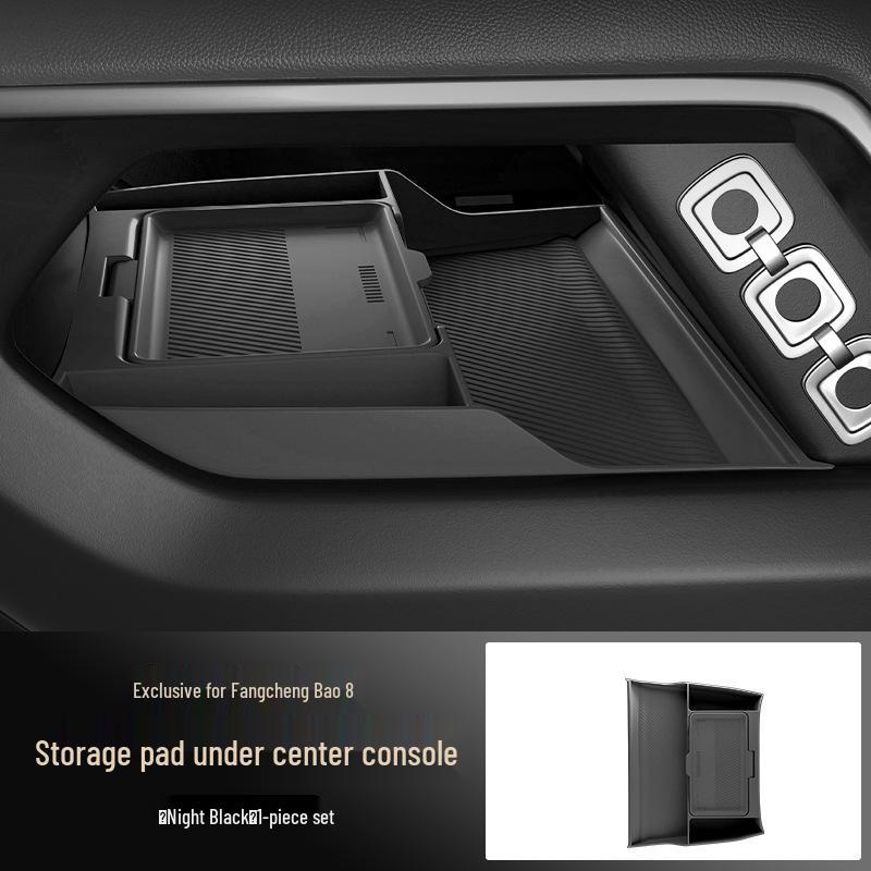 2024 Fangchengbao 8 Center Console Lower Silicone Storage Box & Glasses Holder
