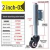 Shock-Absorbing Rubber Silent Wheel Caster (2" to 5") - Polyurethane with Spring Mechanism