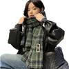 Unisex Extra Long Winter Scarf Couples Warm Knitted Shawl With Tassels Plaid Students Gift