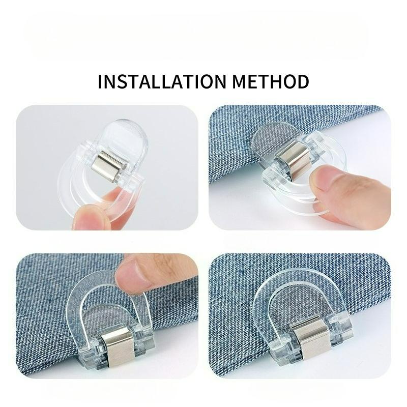 Anti-mopping Artifact for trousers, Invisible non-marking trouser edge buckle, trousers length change short, adjustment buckle fixing clip