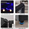 76L Mini Fridge, 6L+70L, LED Light, Holds 51 Cans Lemonade, Water, Beer or Wine, Compressor Cooling System, Energy-Efficient, Adjustable Shelves